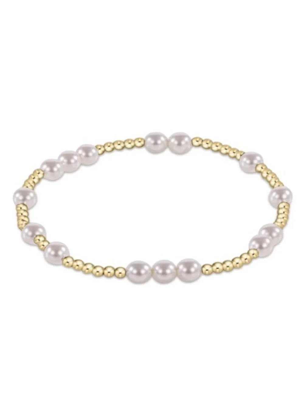 New Enewton Hope Unwritten EXTENDS Pearl 5mm 14kt Gold-filled Beads Bracelet